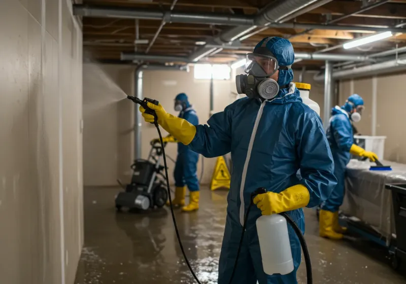 Basement Sanitization and Antimicrobial Treatment process in Churchill, OH