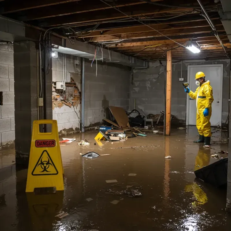 Flooded Basement Electrical Hazard in Churchill, OH Property